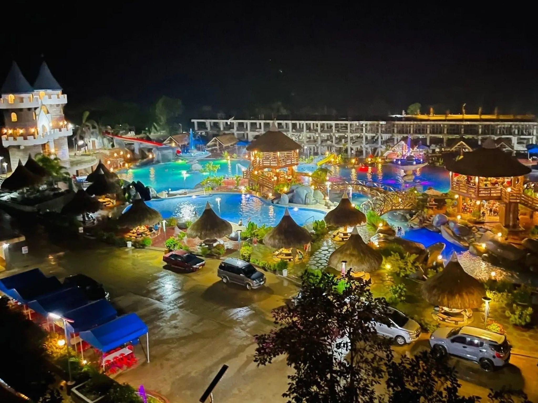 Pool with gorilla slide